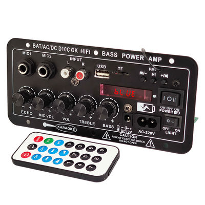 24V/220V Car Amplifier Mono Audio Amplifier với 120W Power Dual Microphone và Bluetooth cho Subwoofer và Karaoke
