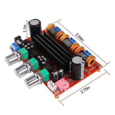 TPA3116D2 Audio Module 2.1 Channel Class D Power Amplifier Board với công suất đầu ra 200W và DC12-24V Wide Voltage