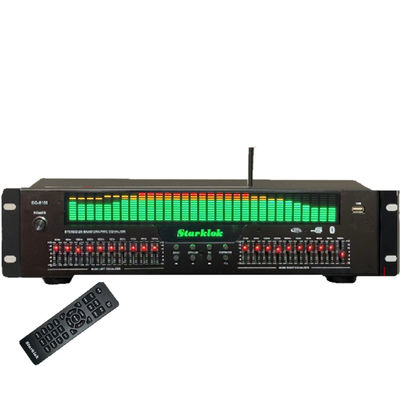 EQ-8100 Professional Hi-Fi Preamp Player BT 5.4 Optical Coaxial Digital Audio Decoder 20 Segment Equalizer Thiết bị sợi quang